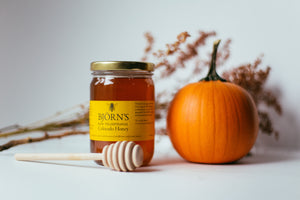 Traditional Clover and Wildflower Colorado Honey Made By Bjorn's Colorado Honey In Boulder, Colorado